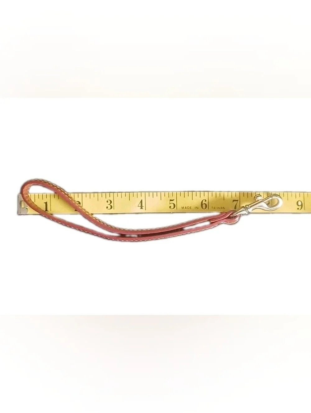 Dooney and Bourke Small Pebbled Leather Wristlet Caramel